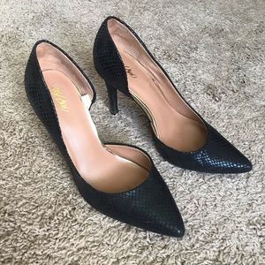 Black Textured Heels - MOSSIMO sz. 7
